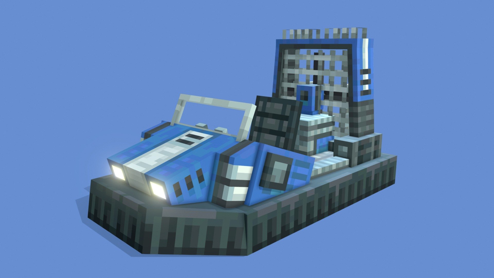 Blue Hovercraft