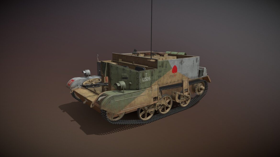 bren gun carrier mki buc t12505 3d model