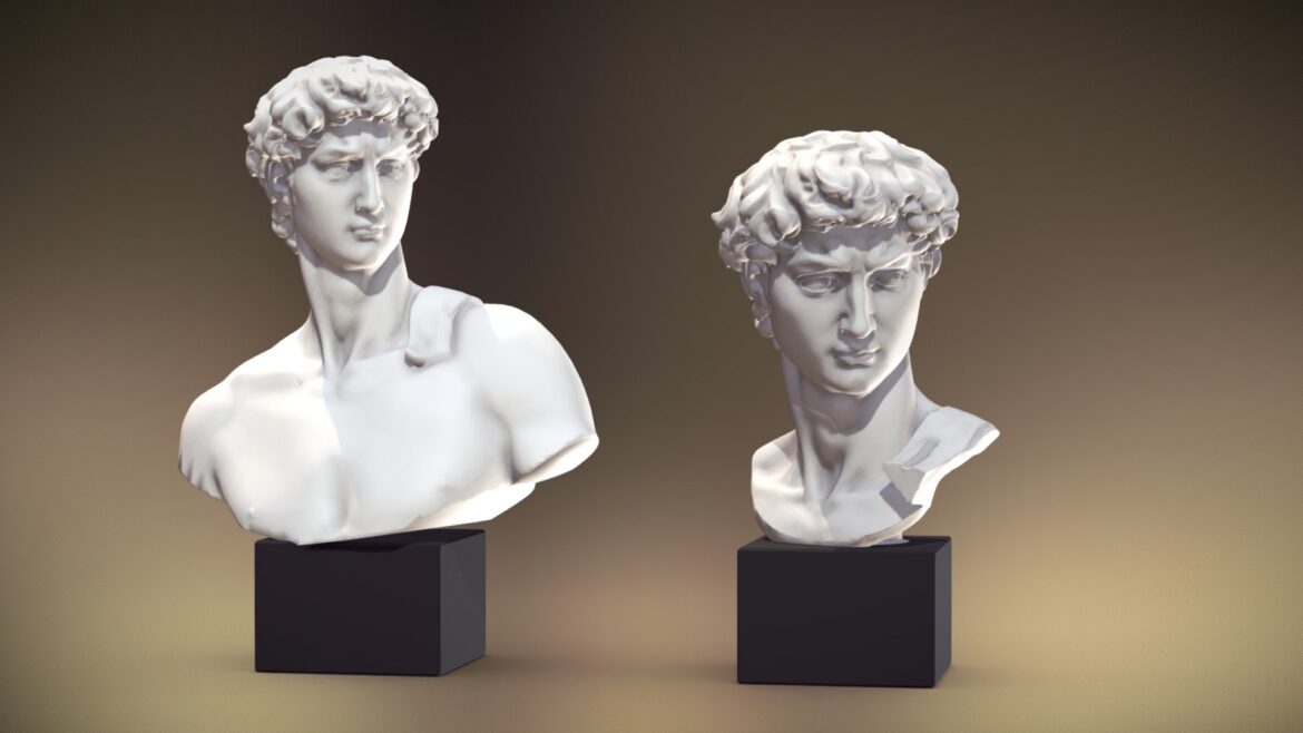 bustes david print 3d model