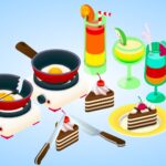 CAKE COCKTAILS FOOD DRINKS ASMR GAME DELICIOUS