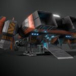 cdf drake explorer class space craft 3d model