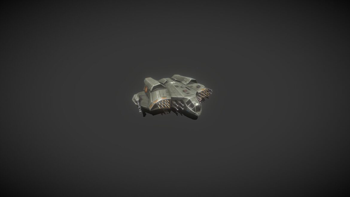 cdf heavy gunship remastered 3d model