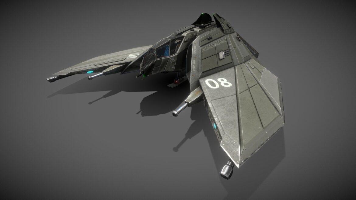 cdf heavy starfighter remastered 3d model