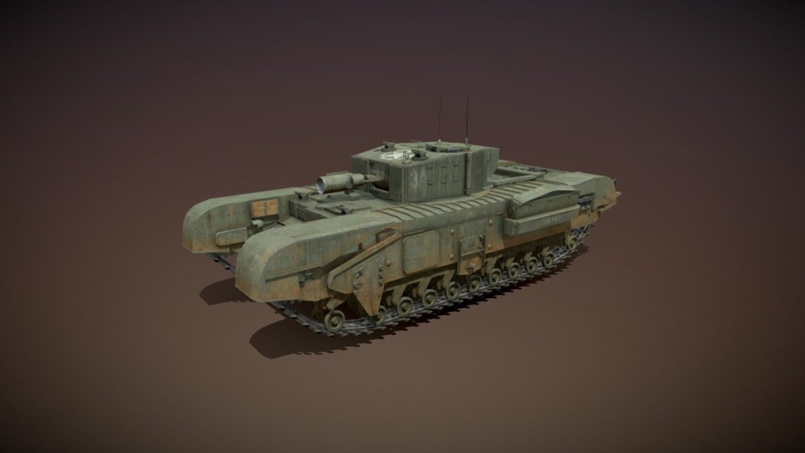 churchill mkiii avre 79 armoured division 3d model