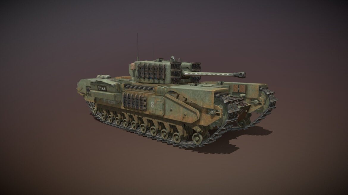 churchill mkiv syke 3d model