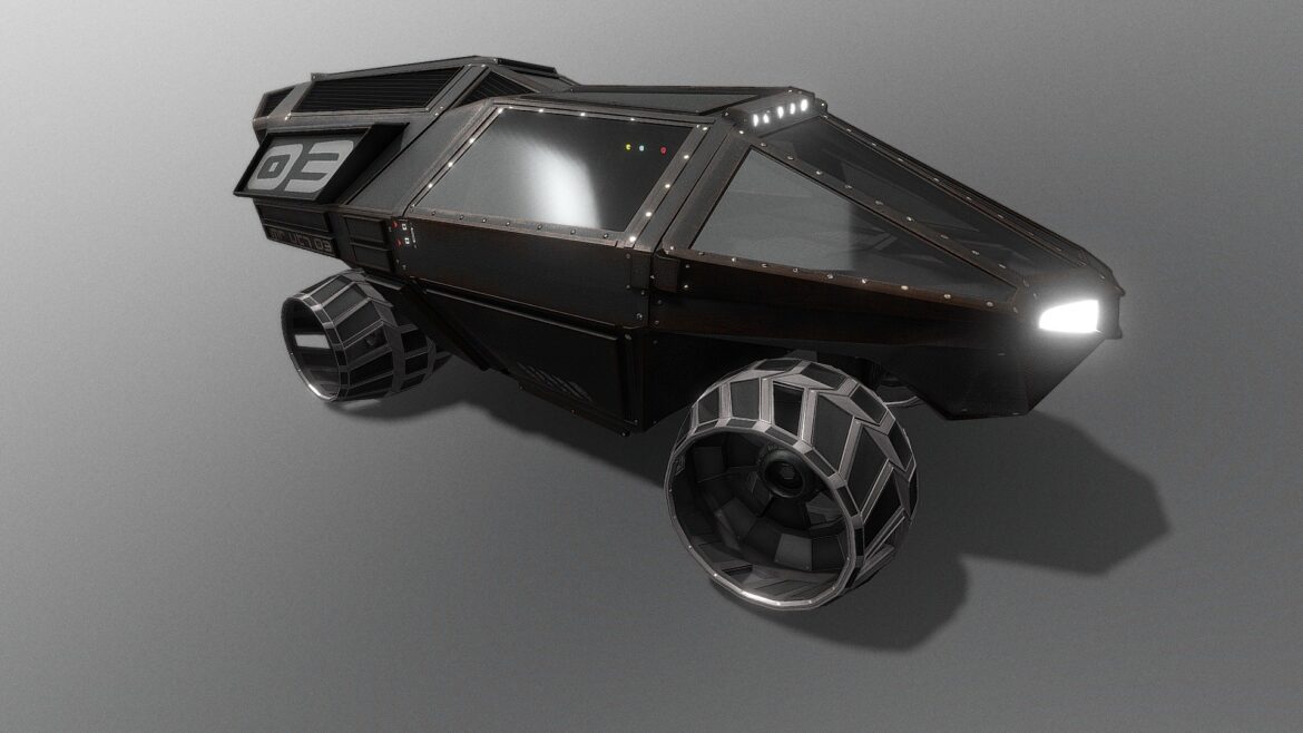 concept mars vehicle mars roamer vt1 3d model