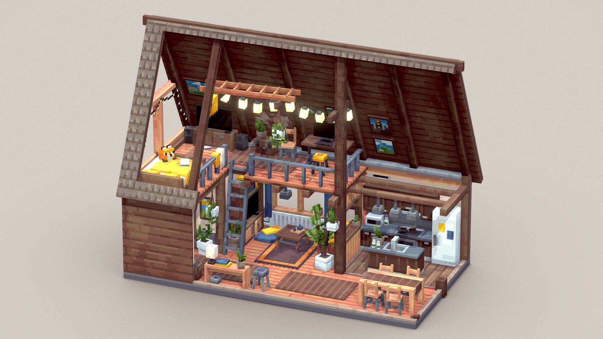 Cozy Isometric Room
