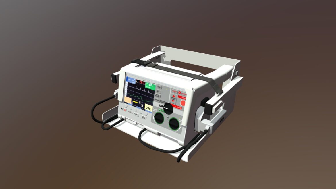defibrillator 3d model