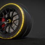 drag racing wheel slick tyre 3d model