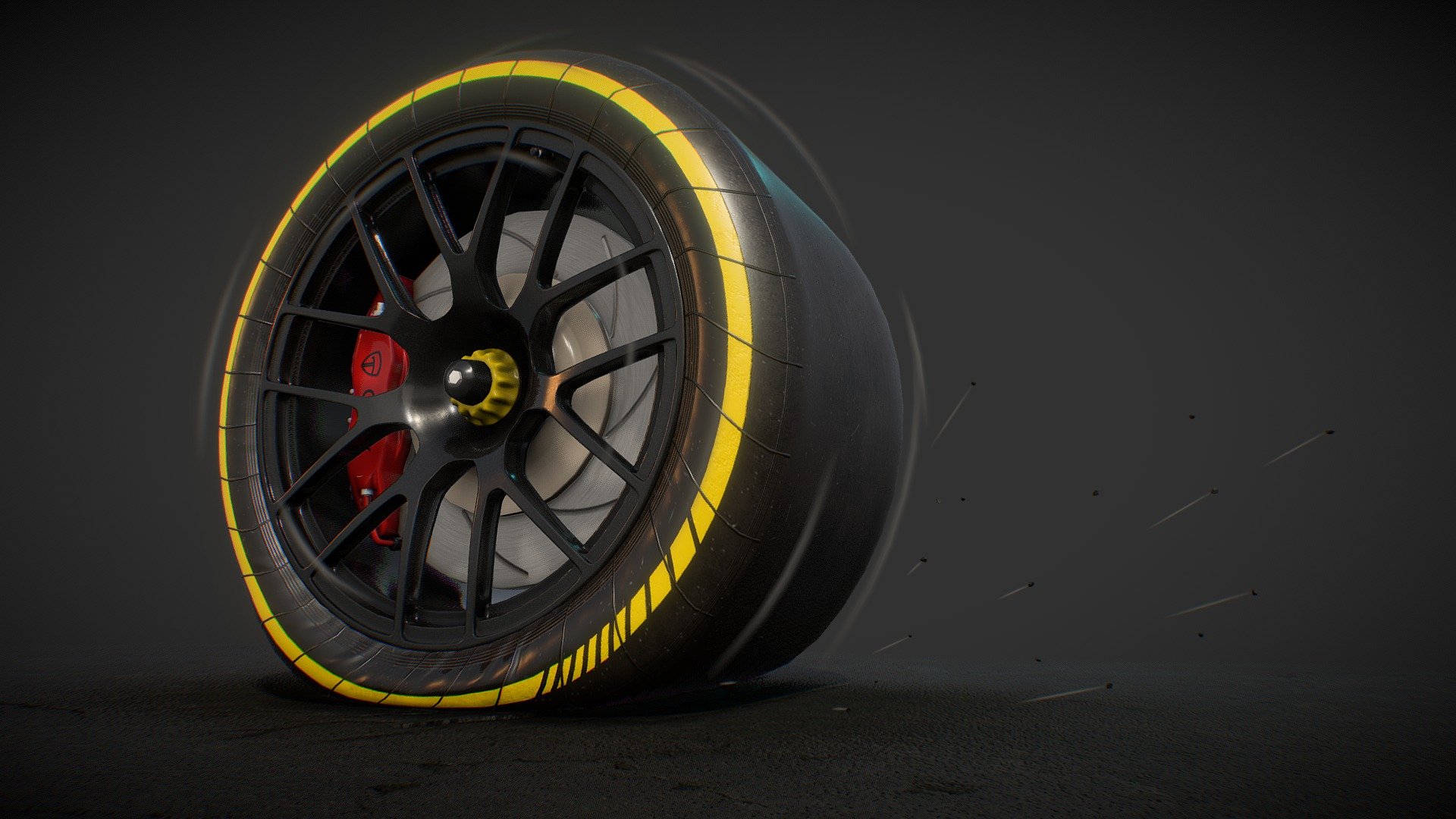 Drag Racing Wheel – Slick Tyre
