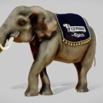 Abstract Elephant sculpture anmial statue