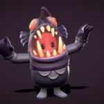 fall guys anglerfish costume 3d model
