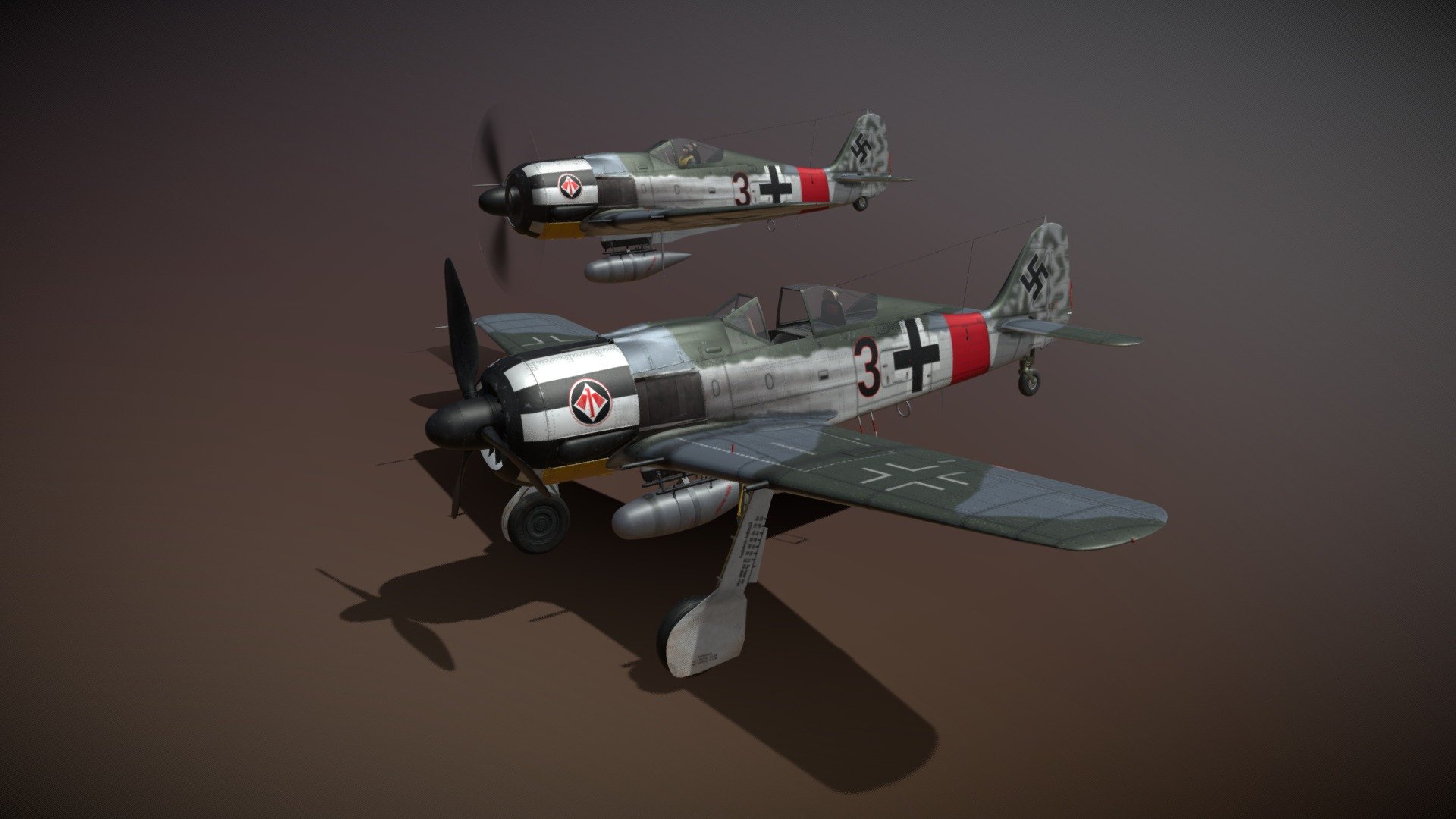 Focke Wulf – FW190 A7 – Black 3