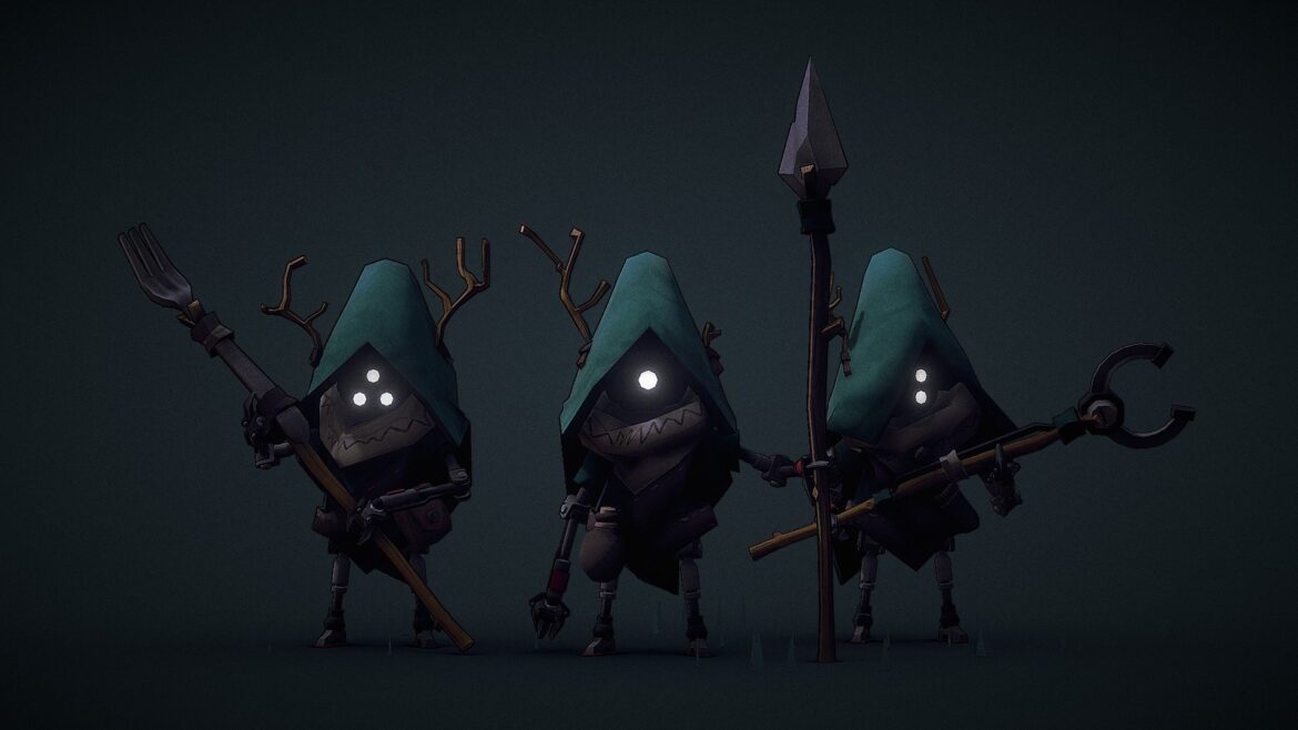forest scavengers 3d model