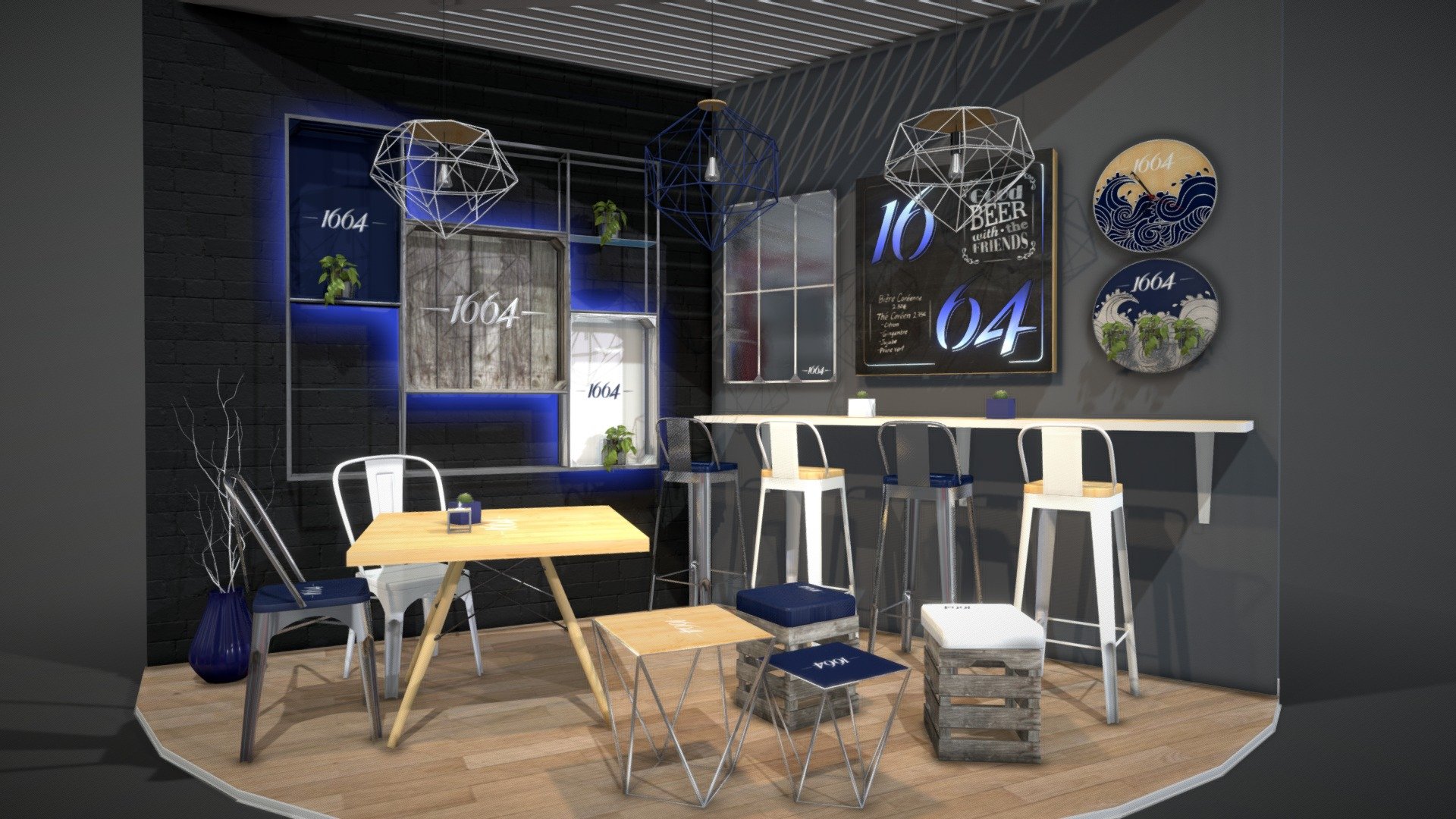 Furniture set interior architecture design