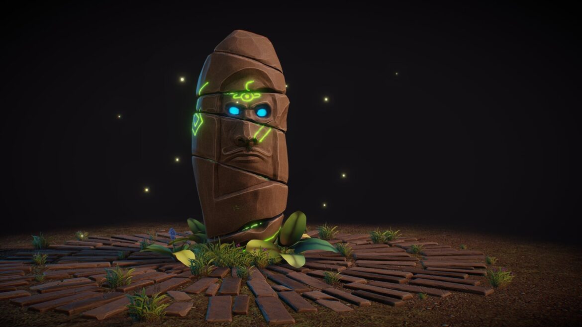 god stone magical power 3d model