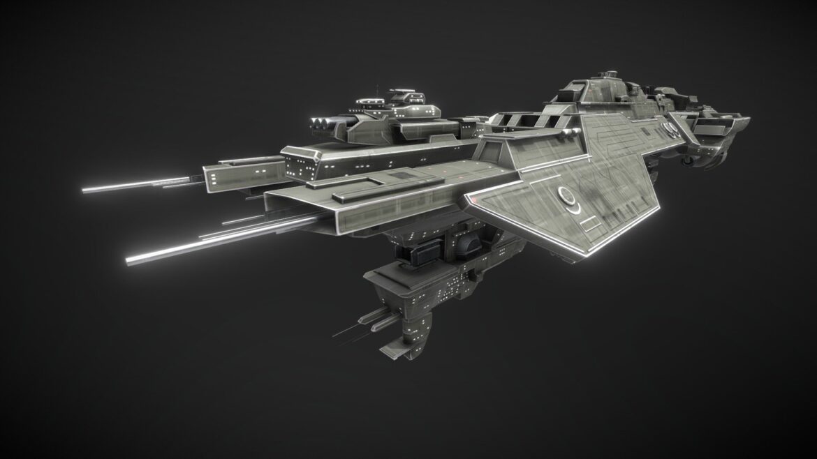 halo unsc spirit of fire 3d model