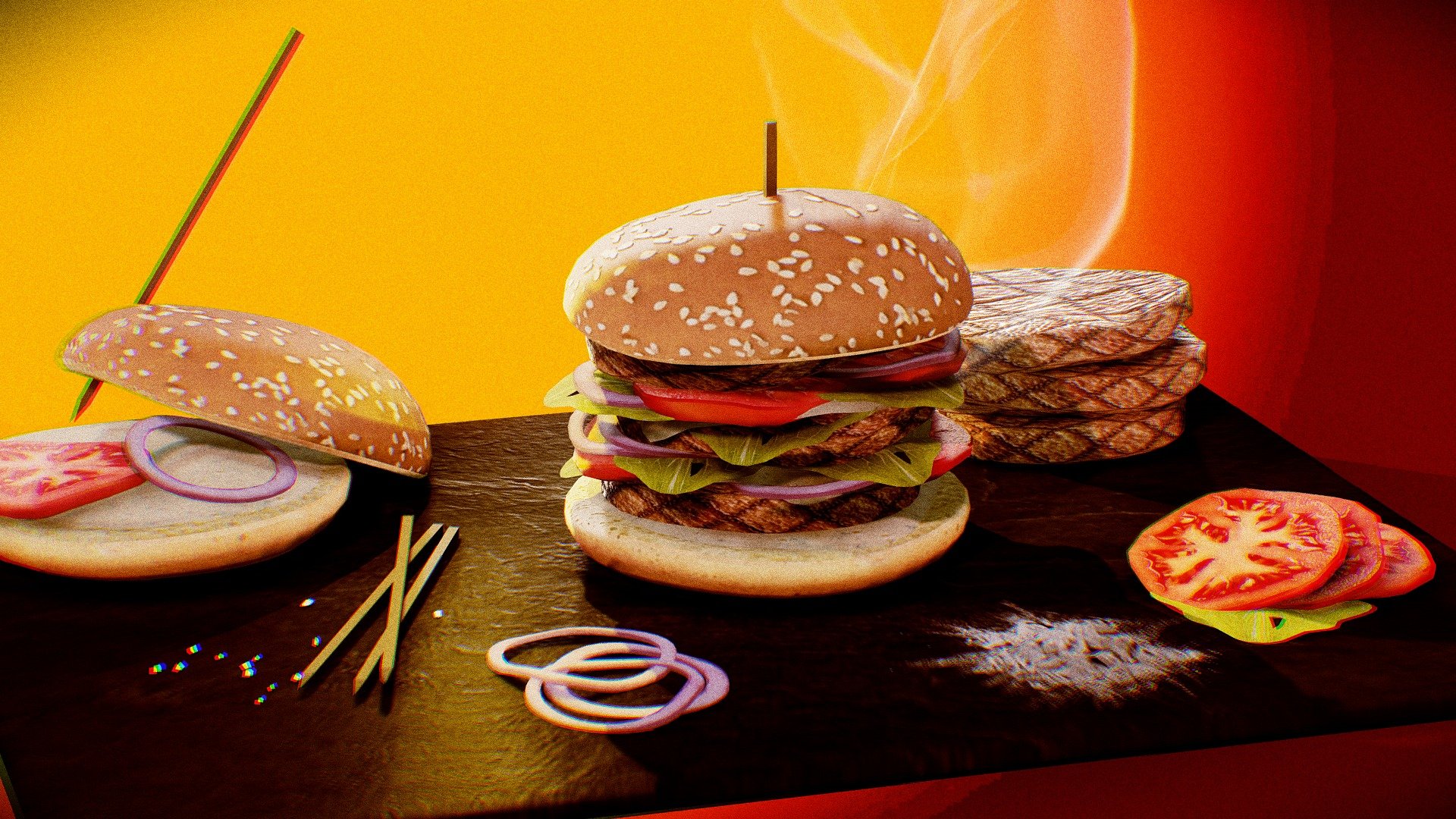 Hot food: Burger !