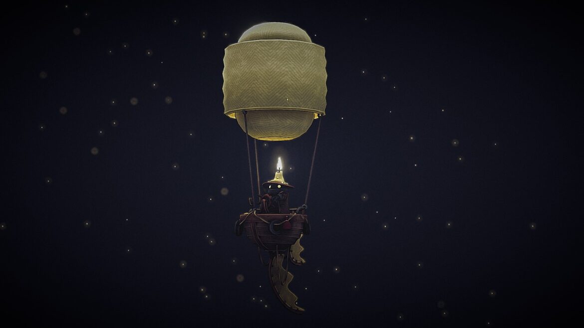 lantern airship 3d model