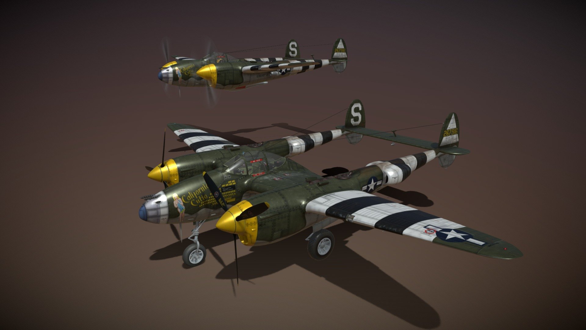 Lockheed P-38 Lightning – California Cutie