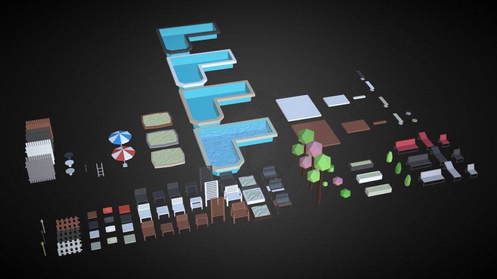 Low Poly Backyards (Objects)