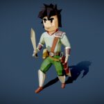 Low Poly Fantasy Warrior