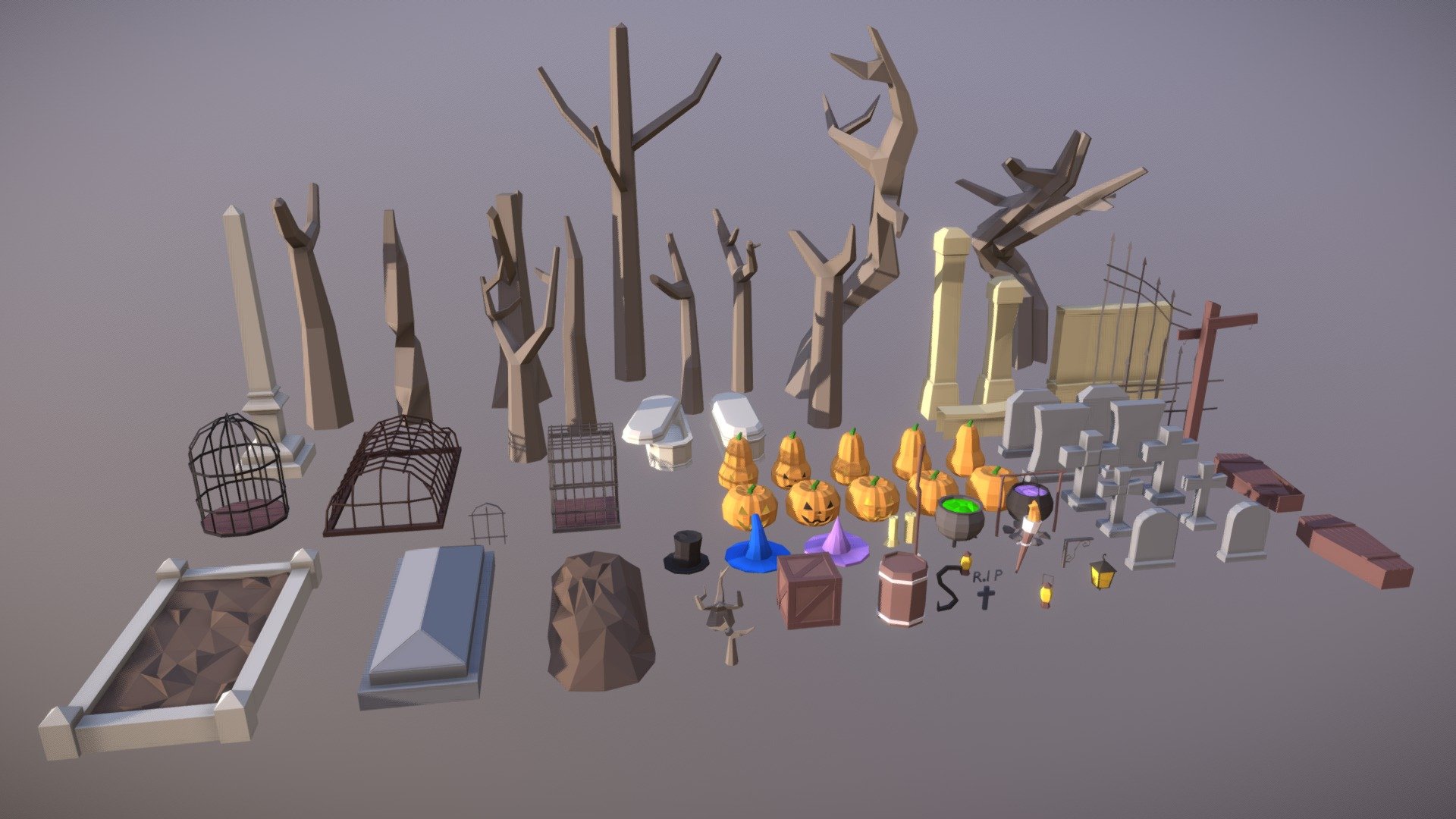 Low Poly Halloween Pack