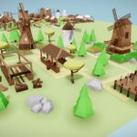 Low Poly Medieval Buildings Pack (Part 2)