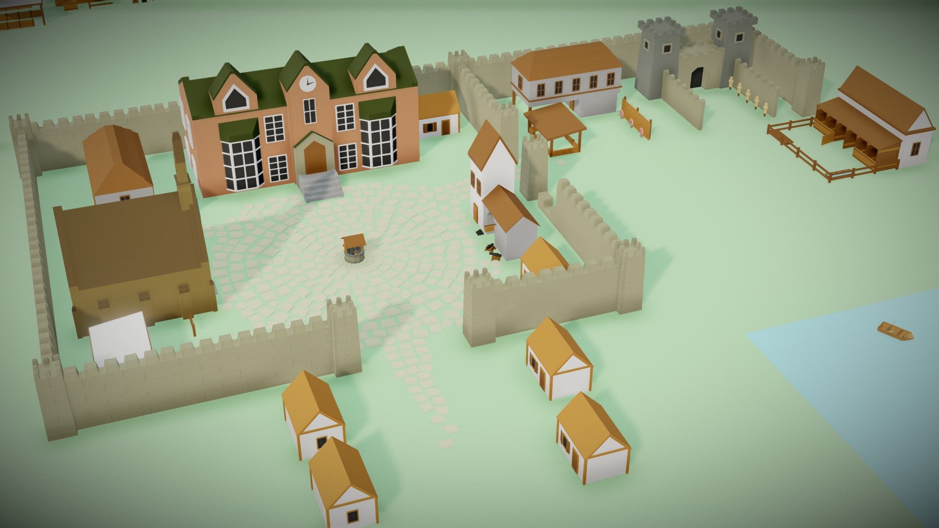 Low Poly Medieval Buildings Part 3