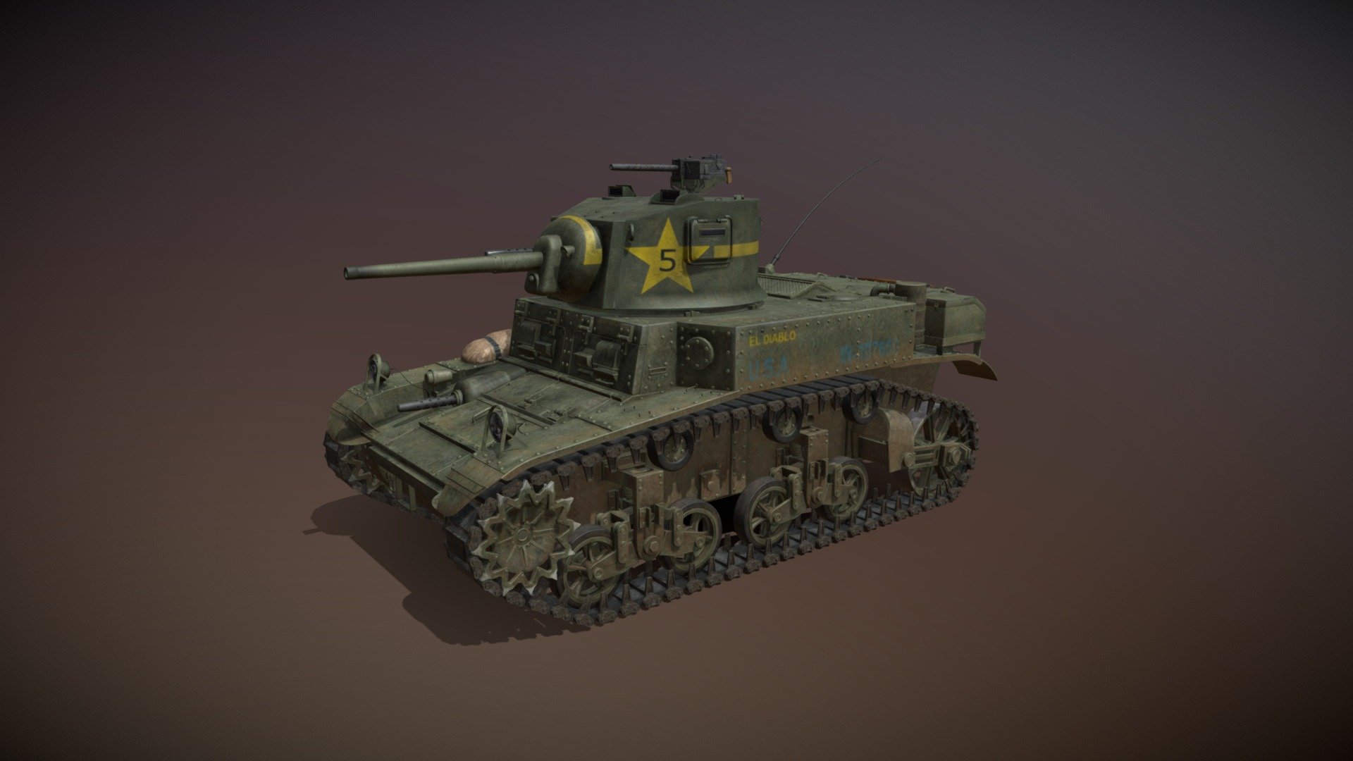 M3 Light Tank Stuart – El Diablo
