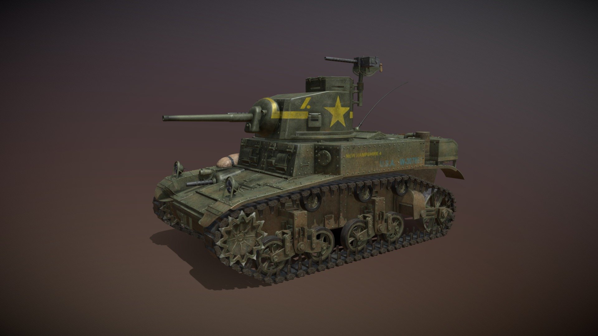 M3 Light Tank Stuart – New Hampshire 4