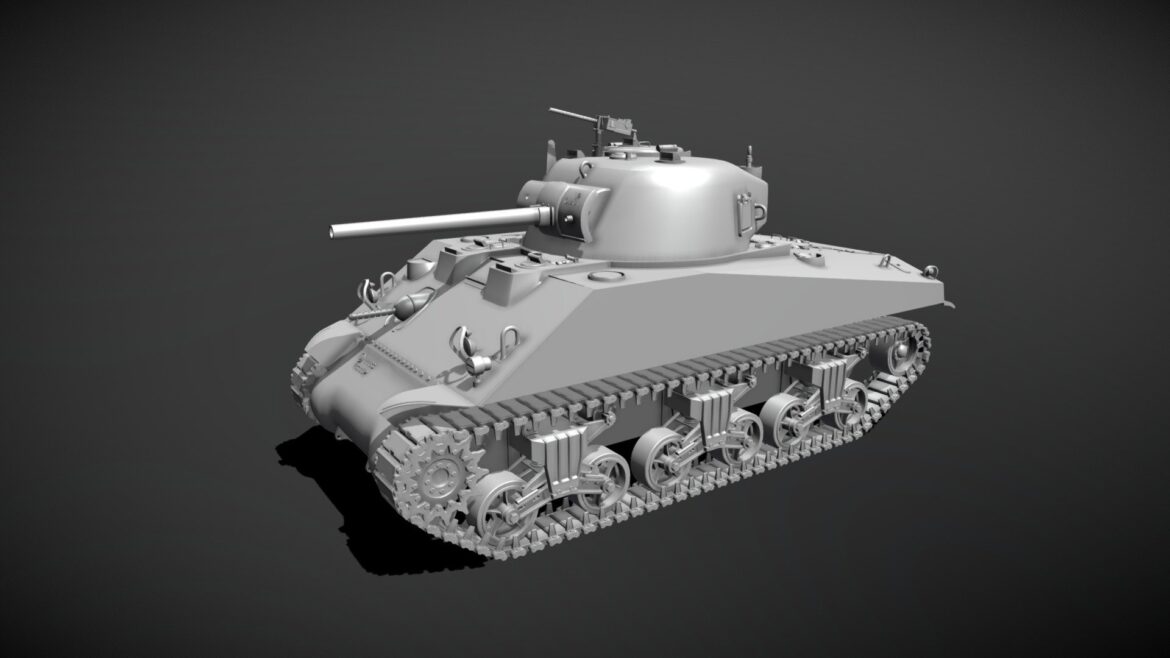 m4a2 sherman colorado 3d model