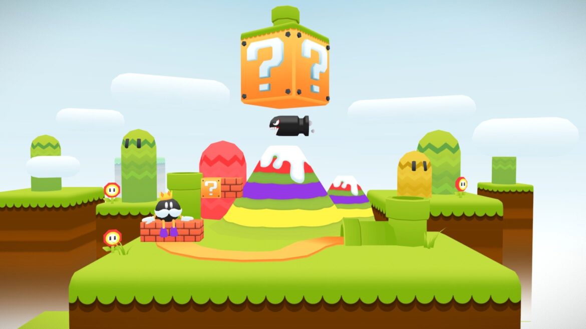 mario world environment 3d model