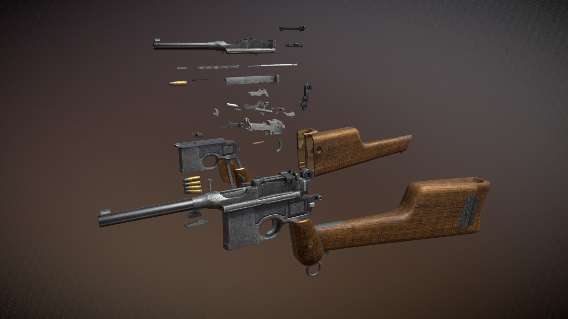 Mauser C96 Broomhandle with Stock