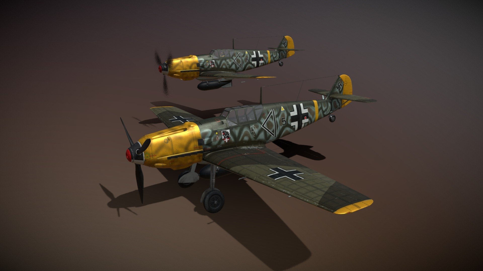 Messerschmitt – BF-109 E – Black 5
