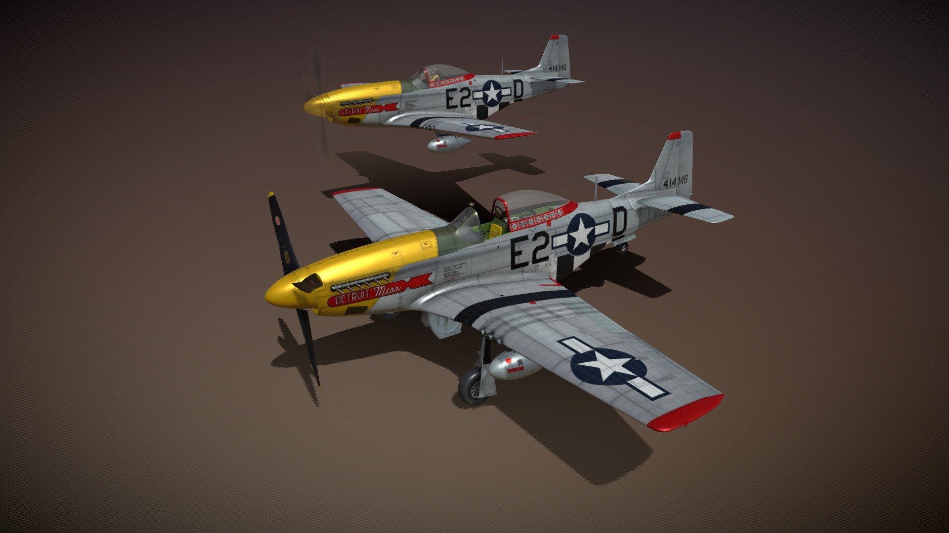 North American P-51D – Mustang – Detroit Miss