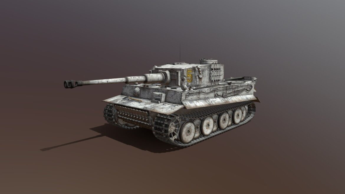 panzer vi tiger 5 early production 3d model