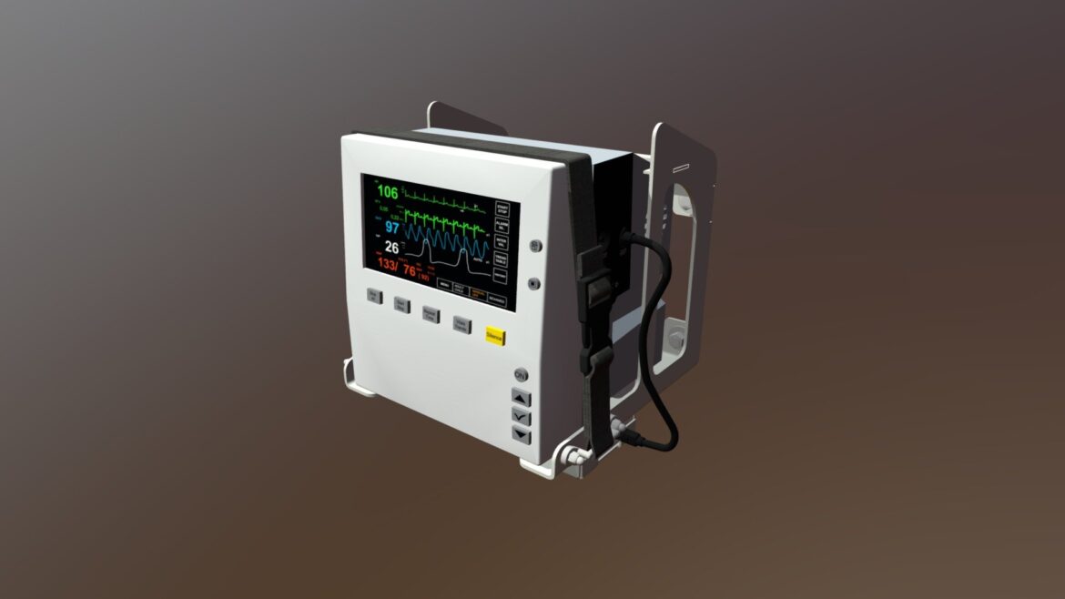 patient monitor 3d model