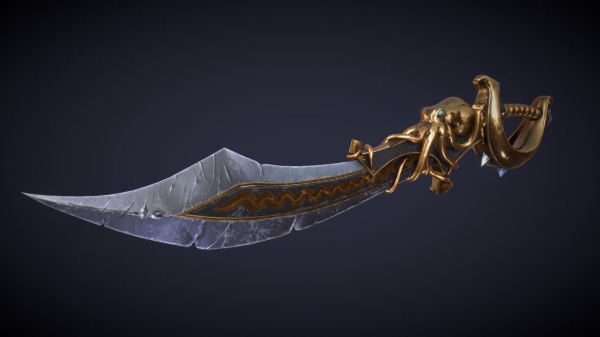 pirate sword 3d model