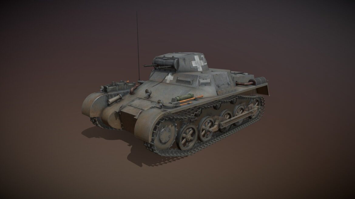 pzkpfw 1 panzer 1 ausf a 22 3d model