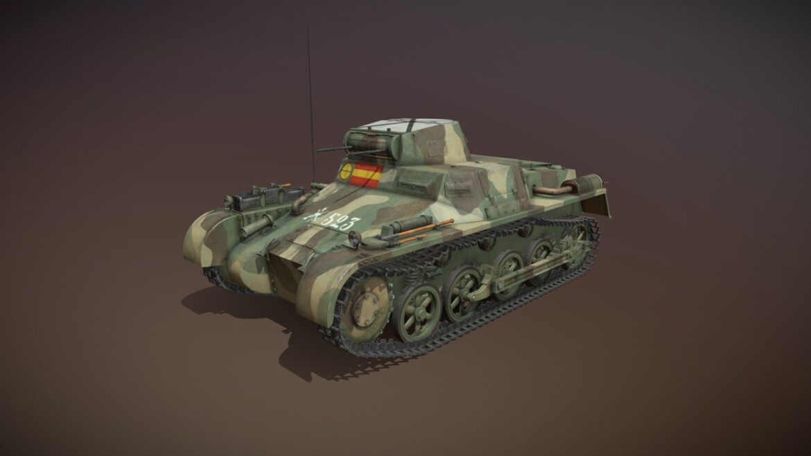 pzkpfw iii panzer 3 ausfg dak 211 3d model