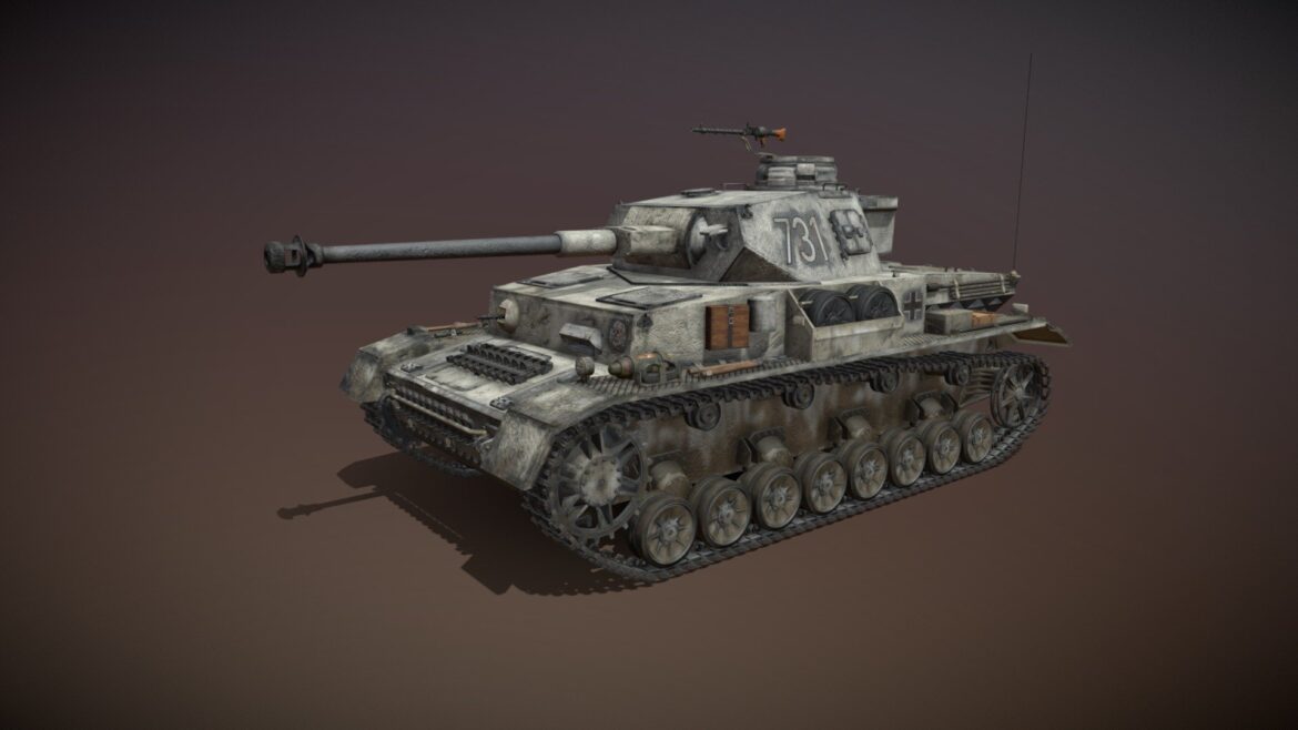 pzkpfw iv panzer 4 ausf g 731 3d model