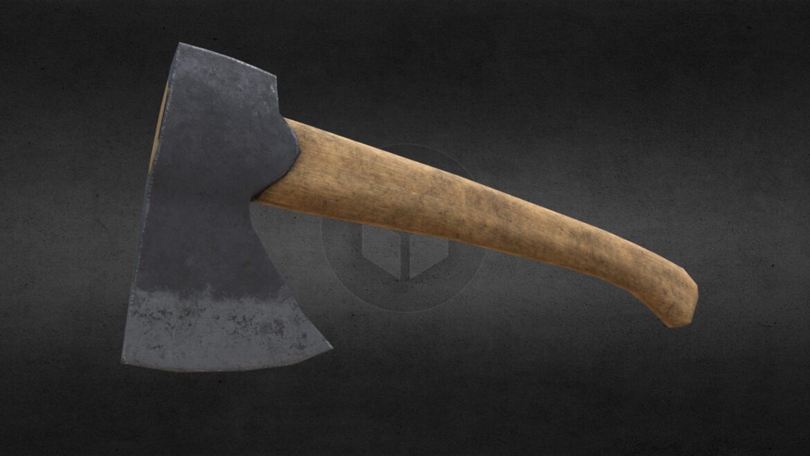 realistic axe 3d model