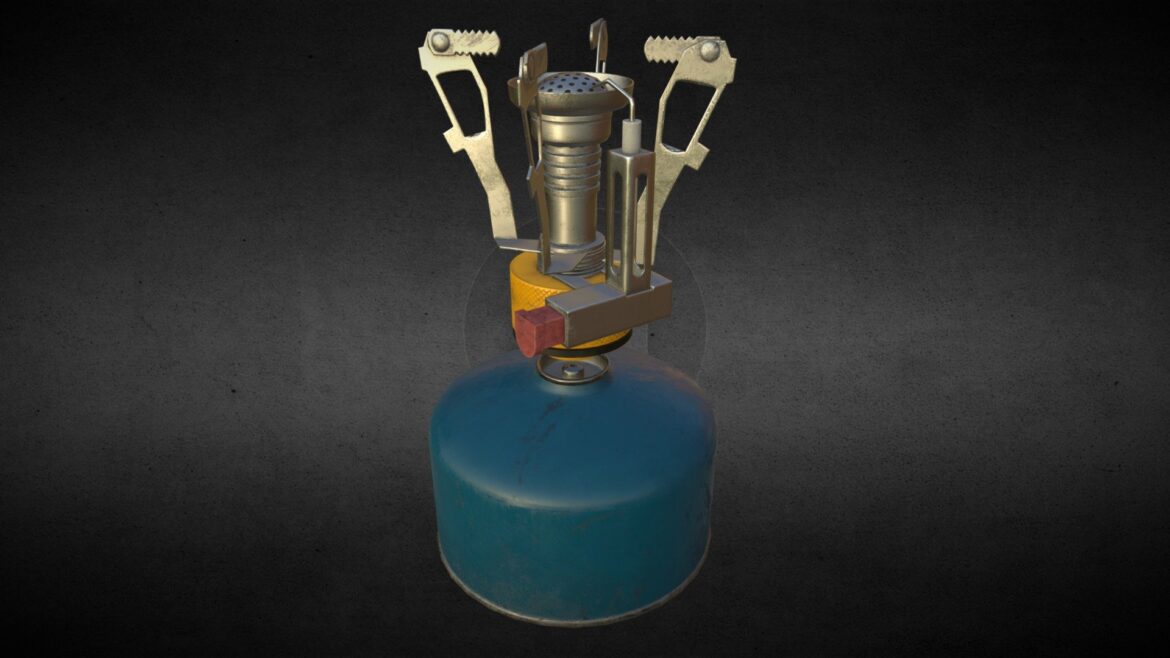 realistic gas stove 3d model