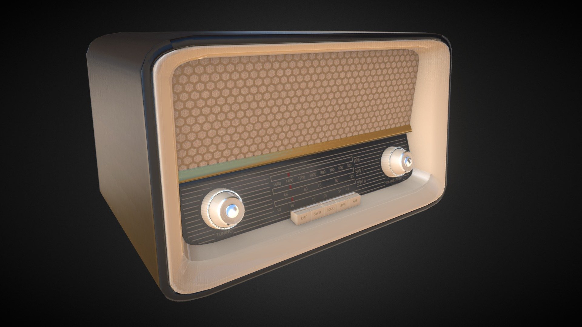 Realistic Vintage 50s Radio