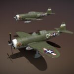 republic p 47c thunderbolt california or bust 3d model