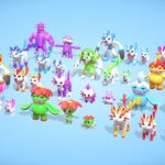 Rigged monsters – pokemon creatures
