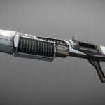 sci fi combat shotgun asmk2 3d model