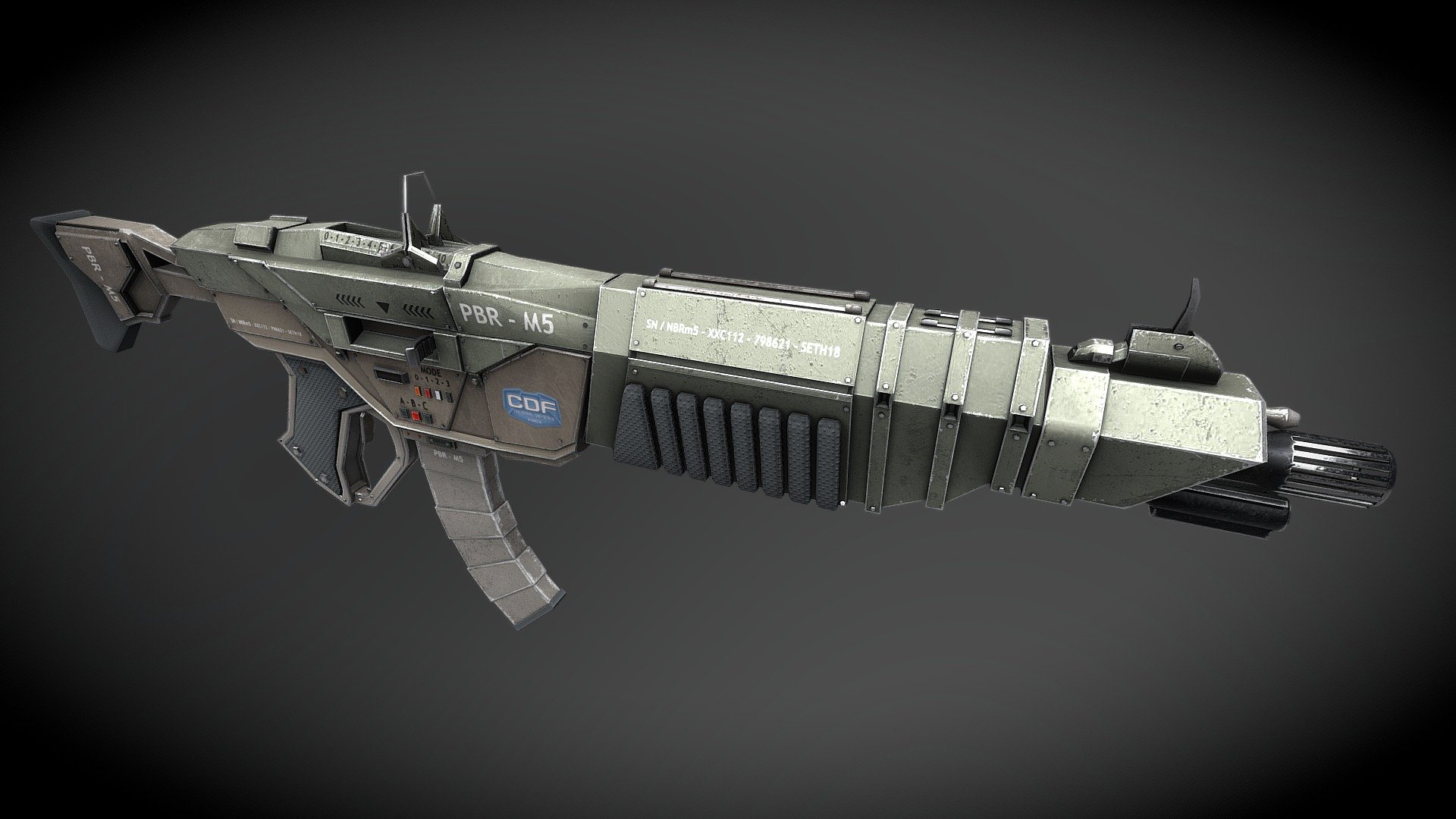 Sci-fi Concept Rifle – CDF Battle Rifle M5