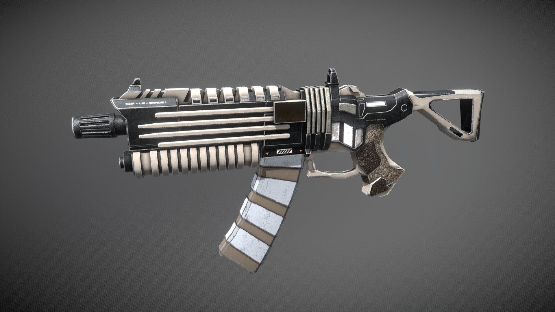 Sci-fi SMG Assault Rifle